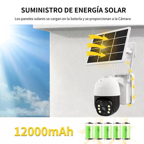 CÁMARA DE SEGURIDAD SOLAR PARA EXTERIORES - ENVIOS A TODO EL MUNDO