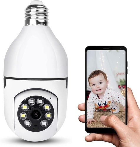 Cámara Bombilla 360° con WiFi: ¡La seguridad de tu hogar en tus manos! ENVIOS A TODO EL MUNDO