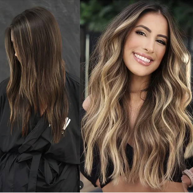 Extensiones de Cabello Natural con Clip – Volumen, Largo y Estilo al Instante